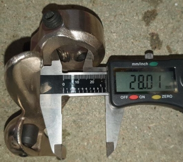 Metallmontagekopf Ø 28mm für Reifenmontiermaschinen Motorrad