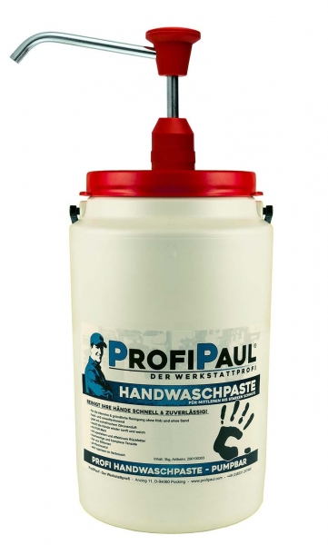 Profi Handwaschpaste 3KG komplett mit Spender und Chrom Wandhalterung
